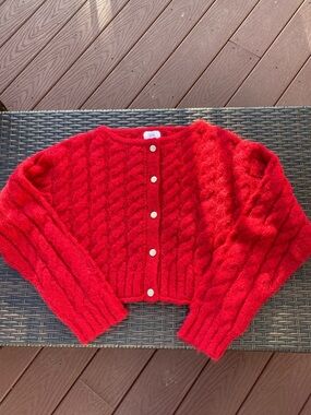 ♥️ Cult GAIA & GAP cable knit cardigan size S NWOT